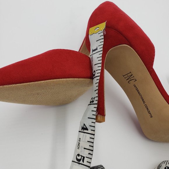 INC Kenjay D'orsay stilleto heels red size 6.5M - Picture 10 of 11